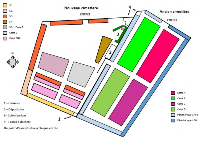 Plan du cimetière